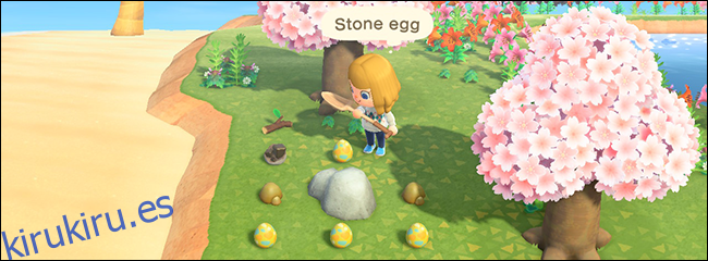 Animal Crossing New Horizons Bunny Day huevo de piedra
