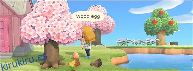 Huevo de madera Animal Crossing New Horizons Bunny Day