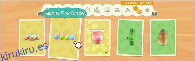 Animal Crossing New Horizons Bunny Day Recetas de bricolaje