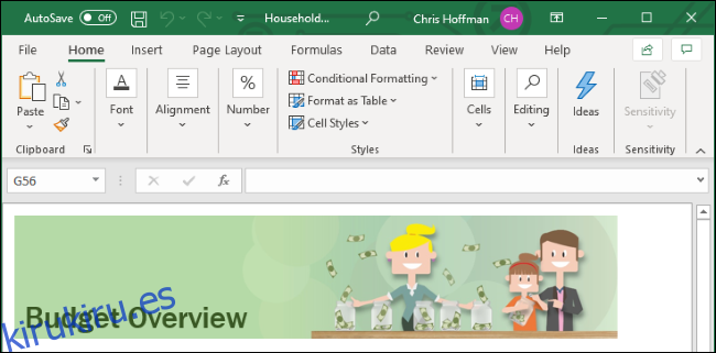 Microsoft Excel en Windows 10