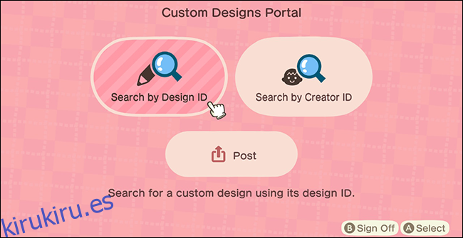 Animal Crossing New Horizons Diseño personalizado Kiosk_Design ID