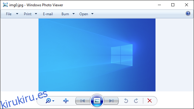 El clásico visor de fotos de Windows habilitado en Windows 10