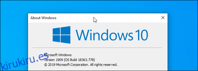 Hacer clic en la barra de título de una ventana en Windows 10.