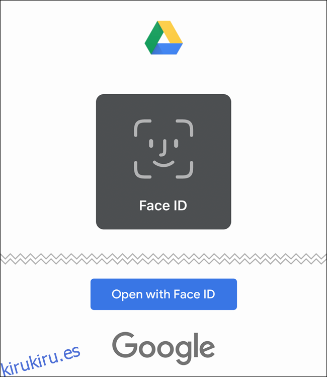 Google Drive ahora usará Face ID o Touch ID para autenticarse