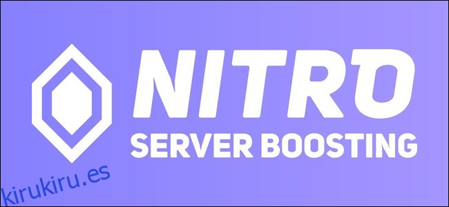 El logotipo de Discord Nitro Server Boosting.