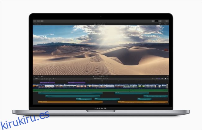 Edición de video de MacBook Pro de 13 pulgadas