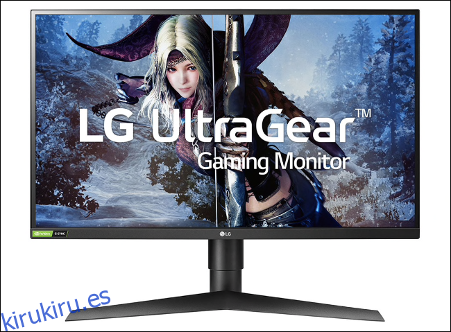 El monitor para juegos LG UltraGear de 27 pulgadas IPS con latencia de 1 ms. 