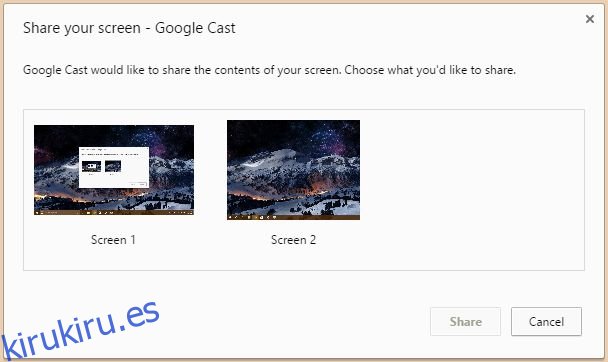 Chromecast-seleccionar-pantalla
