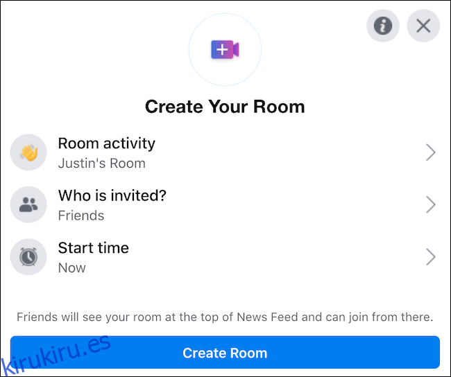 Configure su sala de Facebook Messenger usando el 