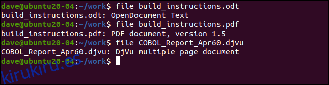 archivo build_instructions.odt en una ventana de terminal.