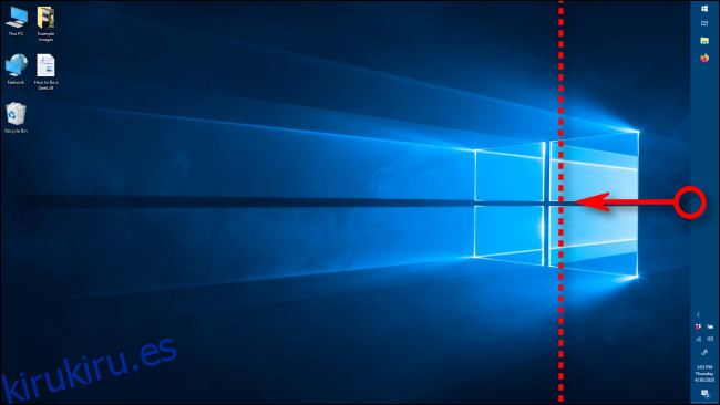 Cambiar el ancho de la barra de tareas en Windows 10