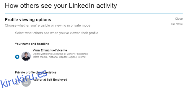 Cómo ven los demás tu actividad de LinkedIn