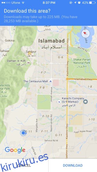 Cómo usar Google Maps y Apple Maps sobre la marcha sin una conexión a Internet