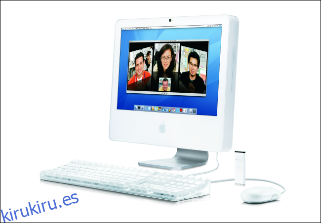 Un iMac de Apple de principios de 2006 con una CPU Intel.