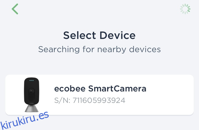 Encontrar una cámara inteligente ecobee