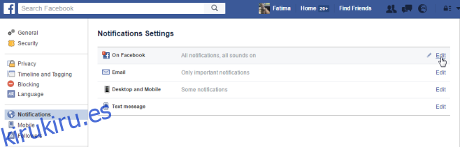 Cómo desactivar las notificaciones de video en vivo en Facebook