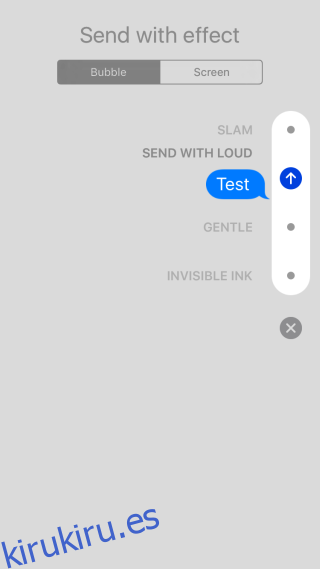 Cómo enviar efectos y agregar reacciones en la aplicación de mensajes en iOS 10