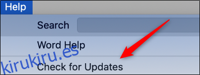 Buscar actualizaciones Mac