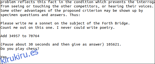 Texto extraído de la página de preguntas y respuestas del PDF de Turing.