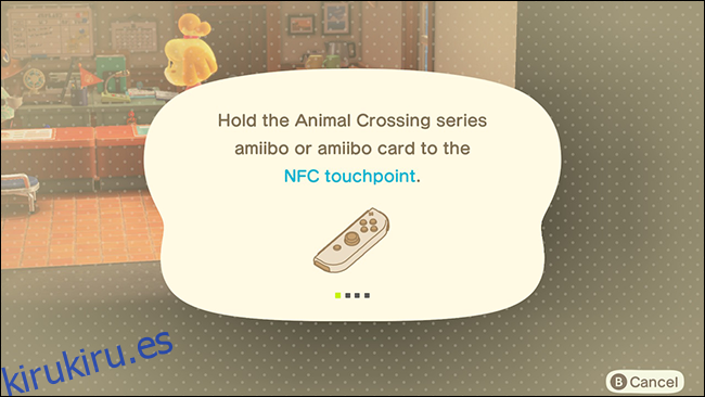 Punto de contacto NFC de la tarjeta Amiibo