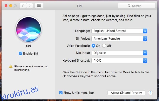 Cómo activar Siri con ‘Hey Siri’ en macOS Sierra
