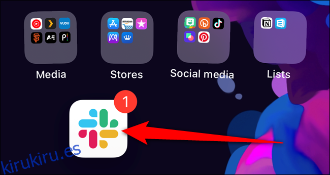 El icono de la aplicación aparecerá en la pantalla de inicio de tu iPhone.