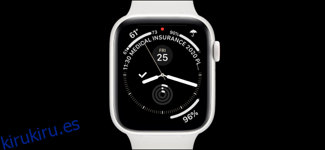 Apple Watch con esfera de reloj Infograph