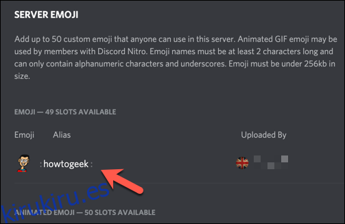 Un emoji personalizado en un servidor de Discord.