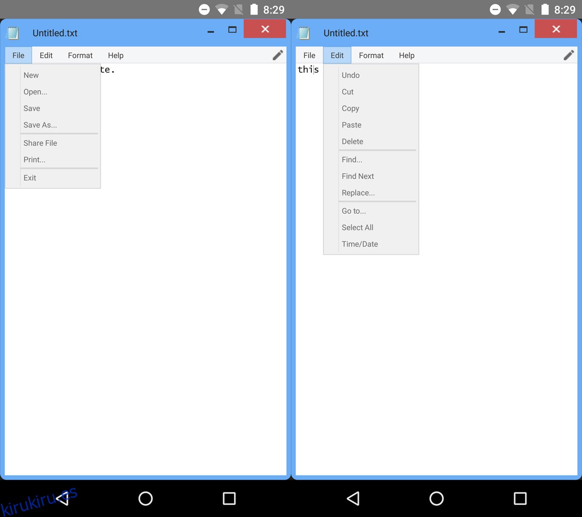 Obtenga la aplicación de Bloc de notas de Windows en Android
