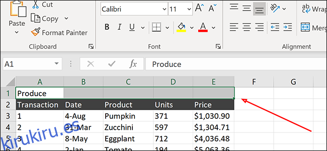 Seleccionar varias celdas en Excel