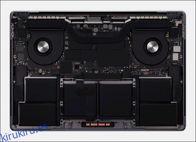 Apple MacBook Pro de 16 pulgadas bajo el capó