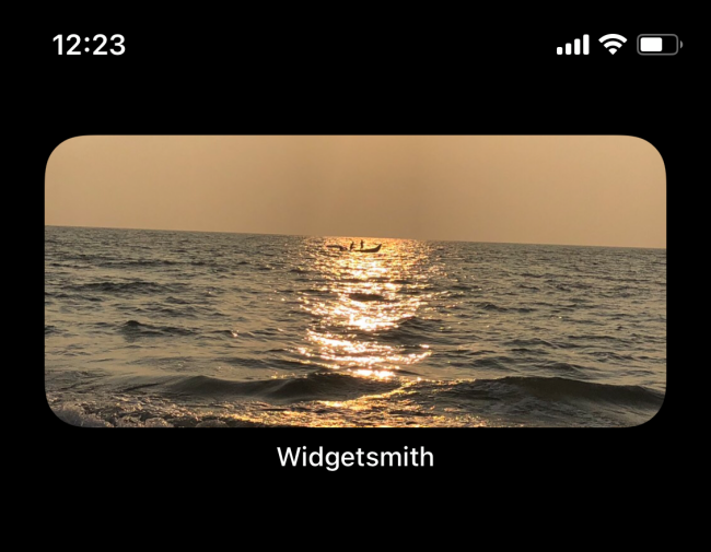 Widget de fotos en la pantalla de inicio del iPhone
