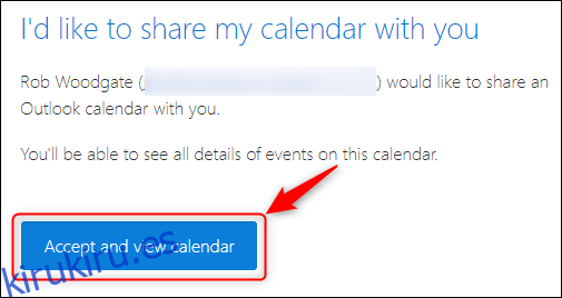 Un calendario para compartir correos electrónicos que muestra el botón para agregar un calendario compartido.