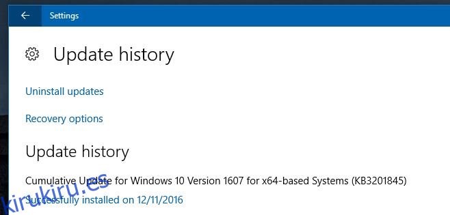 actualización de Windows KB3201845