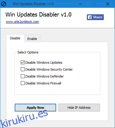 Win Updates Disabler