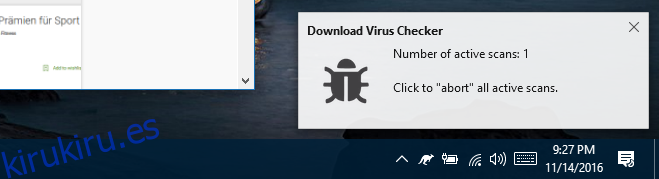 Descargar análisis de Virus Checker