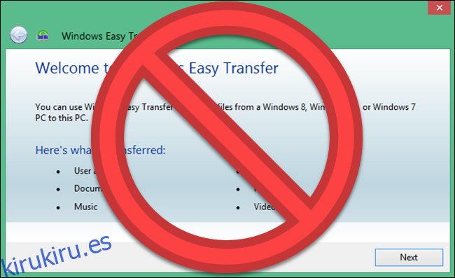 Programa de transferencia de Windows Easy con 