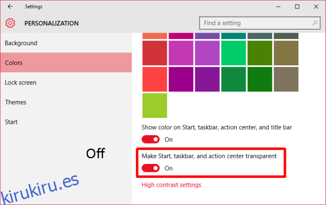 configuración-barra de tareas-desactivada