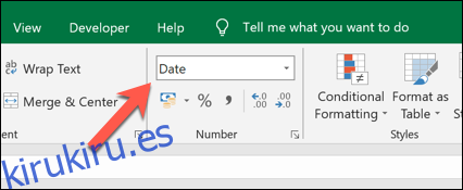 Asegúrese de que las celdas con fechas en Excel estén configuradas en un 