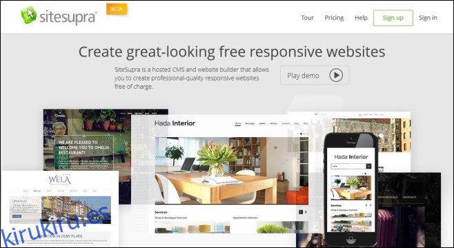 SiteSupra: crea sitios web increíbles