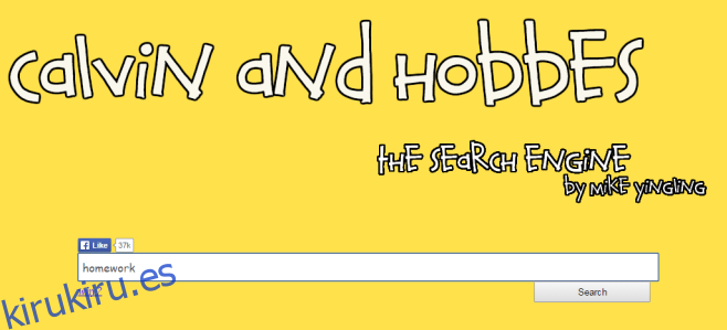 Motor de búsqueda de Calvin & Hobbes
