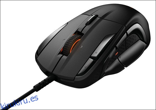 Un mouse para juegos SteelSeries Rival 500.
