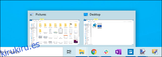 Abrir miniaturas de ventana en la barra de tareas de Windows 10