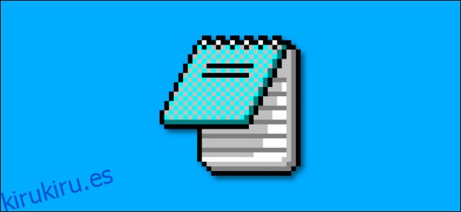 El icono del Bloc de notas de Windows 95