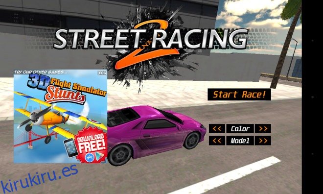 Street Racing 2_Menú principal