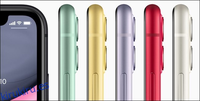 El Apple iPhone 11 en diferentes colores