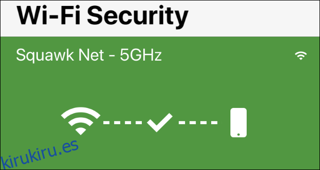 Pantalla de seguridad Wi-Fi en Norton Mobile Security para iPhone