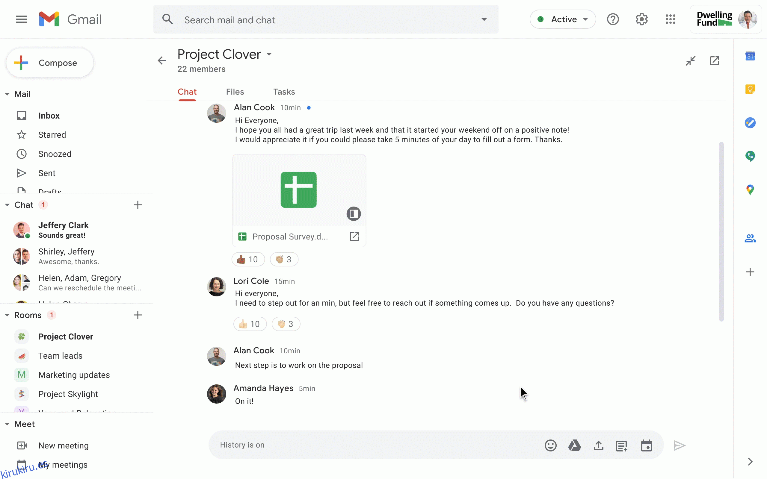 Nueva interfaz de Google Workplace