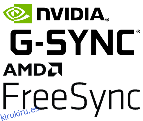 Los logotipos de NVIDIA G-Sync y AMD FreeSync.