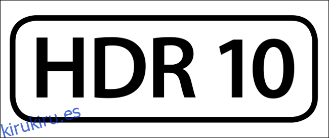 El logotipo de HDR 10.